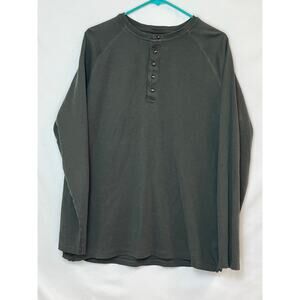 Beretta Men's Size XL Green Long Sleeve Henley Shooting Hunting Outdoors